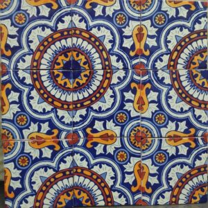 Regal on White Gloss Talavera Tile