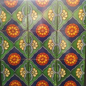 Green-Navy Gloss Talavera Tile