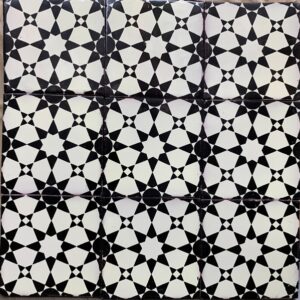 Black-Cream Algiers Gloss Talavera Tile