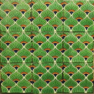 Green Lyrebird Gloss Talavera Tile