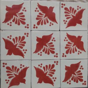 Orange Bird Gloss Talavera Tile
