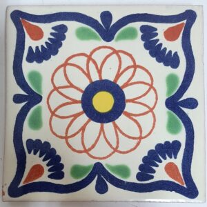 Velez on Cream Gloss Talavera Tile