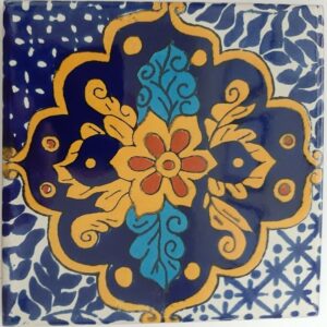 Multi Colour El Cedro Gloss Talavera Tile