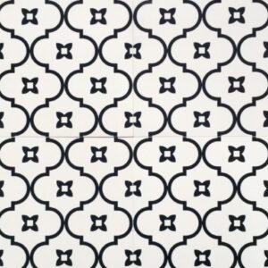 Black on White Matt Arbor Porcelain Tile