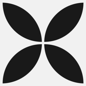 Black Petal on White Matt Bold