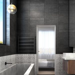 Black Matt Concrete Look Tile