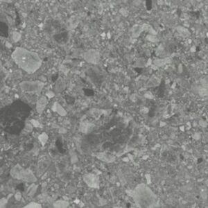 Metal Grey Grip Terrazzo Look Vintage Porcelain Tile