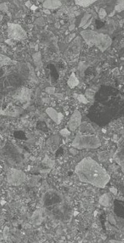 Metal Grey Grip Matt Terrazzo Look Vintage Porcelain Tile