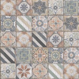 Mulicolour Mixed Pattern Matt Belvedere