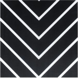 White on Black Matt Lines Porcelain Tile
