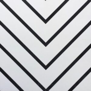 Black on White Matt Lines Porcelain Tile