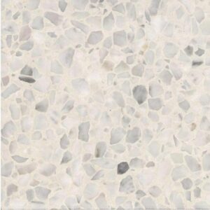 Snow-white Honed Terrazzo Italia Tile