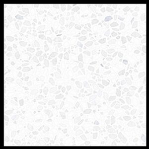 Arctic White Staccato Rhapsody Terrazzo Look Tile