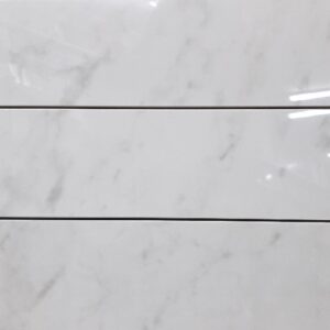 White Carrara Look Polished Subway Porcelain Attica