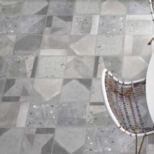 Grey Matt Mixed Pattern Bitza