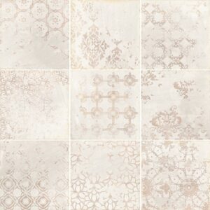 Off-white Matt Decor Terra-cocta