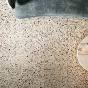 Rose-pink Matt Large Porcelain Chip Terrazzo Tile
