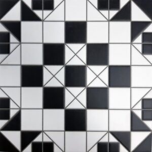 Oxford Matt Coalition Tessellated Look Ceramic Tile