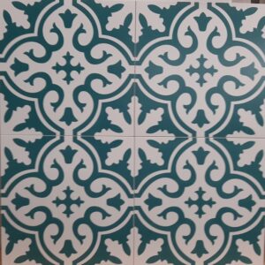Turquoise/ White Matt Tesselaar