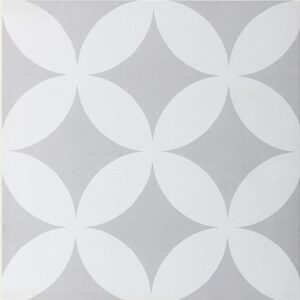 White/Light Grey Matt Daisy