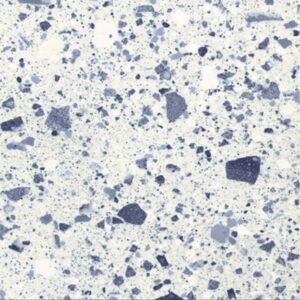 Azure-blue Matt Large Porcelain Chip Terrazzo Style Tile