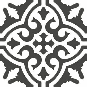 Charcoal Matt Stratton Encaustic Look Tile