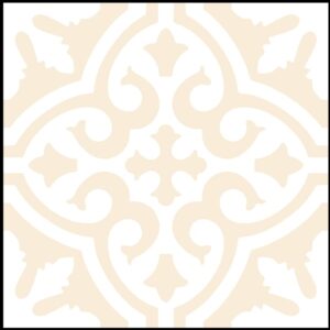Beige Matt Stratton Encaustic Look Tile