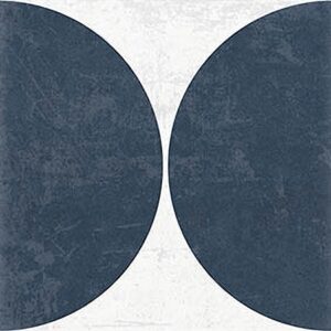 Navy Blue Matt Poco Artisan Encaustic Look Tile
