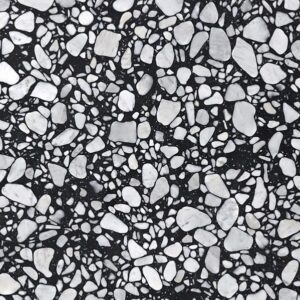 Black With Carrara Look Pebbles Matt Terrazzo