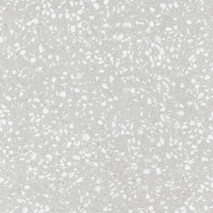 Light Grey Matt Terrazzo Look Porcelain Tile