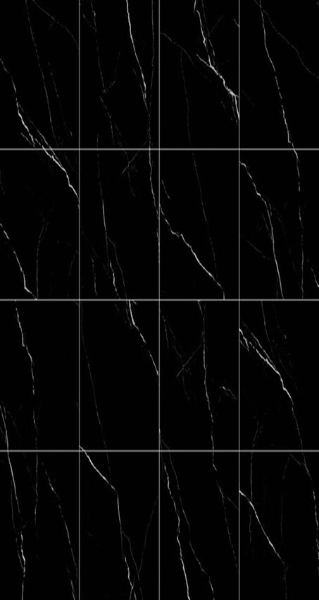 Nero Marquinia Polished Marble Look Porcelian Tile
