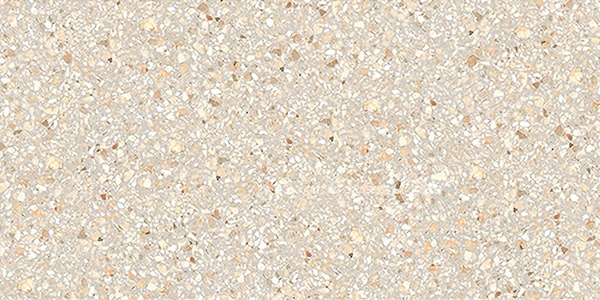 Sand-beige Matt Terrazzo Look Porcelain Tile