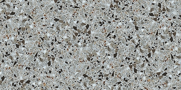 Grey Matt Terrazzo Look Porcelain Tile