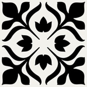 Black Light Matt Adelphi Peppa Encaustic Look Tile