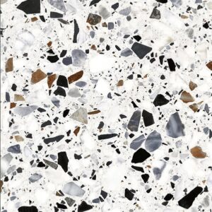 Multi Mix Stone Matt Terrazzo Look Porcelian Tile