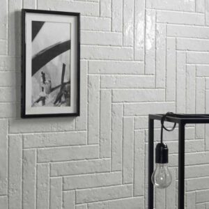 Grey-white Gloss Subway Tile