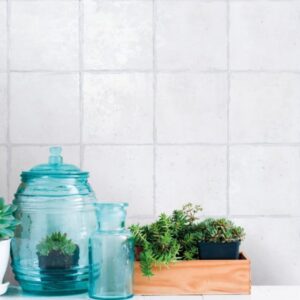 White Aged Look Matt Tile