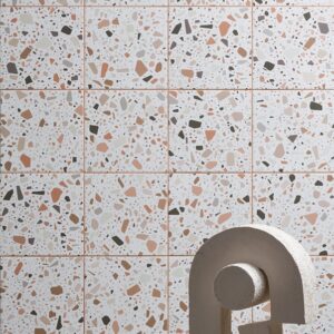 Cotto Flakes White BASE Terrazzo Look Tile