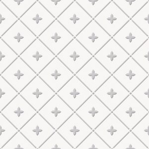 Grey Matt Encaustic Look Porcelian Tile