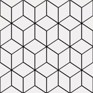 Black Matt Encaustic Look Porcelian Tile