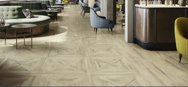 Timberwood Honey Matt Parquetry Look Tile