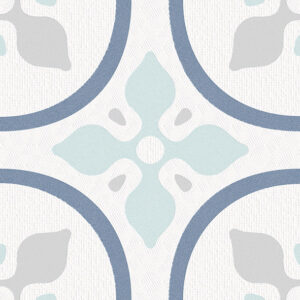 Green Grey Blue Encaustic Look Porcelian Tile