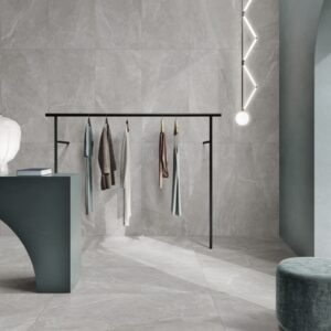 Grey in Out Stone Look Porcelian Tile