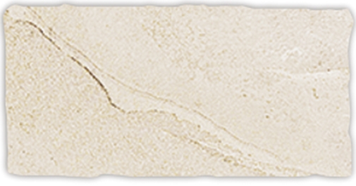 Sandy Beige in/Out Porcelain Subway Tile Tumbled Edge