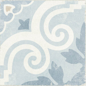 Green Blue Pattern Matt Encaustic Look