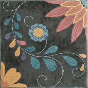 Flowers Matt Talavera Style Tile
