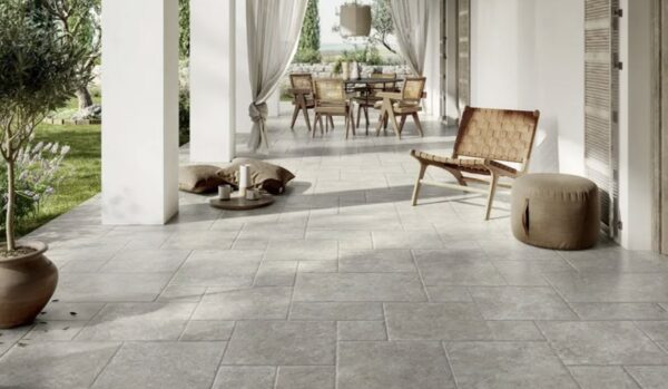 Grey Beige Grip French Pattern Tiles
