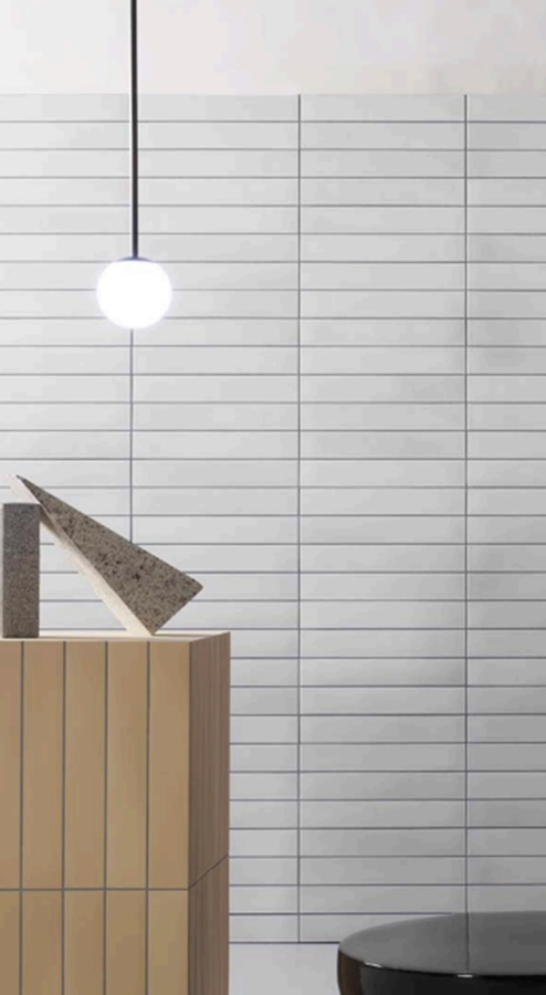 White Mix Matt Subway Tile