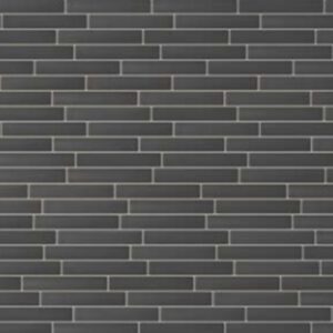 Charcoal Black Mix Matt Subway Tile