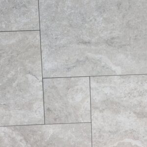 Light Grey Biege in/Out Travertine Look French Pattern